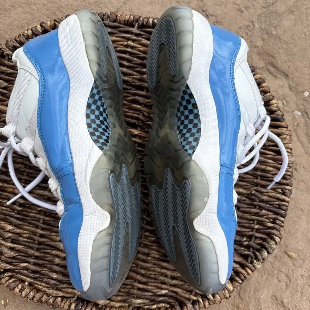 Air Jordan XI (8.5) Retro Low ‘White & University Blue’ Men Size 8.5